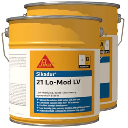 Sika Sikadur 21 Lo-Mod LV Series, Clear, 4 gal, Pail SIKA-106594